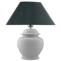 Homesake White Ceramic Table Lamp with Cone Shade (Bulb Included) - Set of 1 image 2