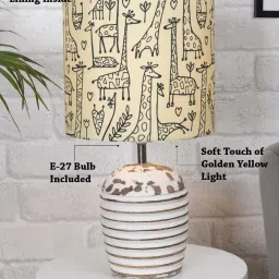 Homesake 'Modern' Multicolor Wood Table Lamp with Base - Set of 1 image 4