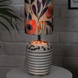 Homesake 'Modern' Multicolor Wood Table Lamp with Base - Set of 1 image 5