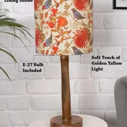 Homesake 'Modern' Multicolor Wood Table Lamp with Base - Set of 1 image 4