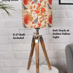 Homesake 'Modern' Multicolor Wood Table Lamp with Base - Set of 1 image 4