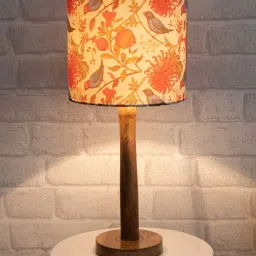 Homesake 'Modern' Multicolor Wood Table Lamp with Base - Set of 1 image 5