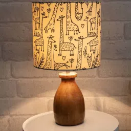 Homesake 'Modern' Multicolor Wood Table Lamp with Base - Set of 1 image 5
