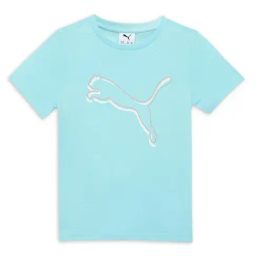 Puma Kids Blank India Angel Blue Logo Regular Fit T-Shirt-image-90