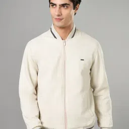 Byford By Pantaloons White Regular Fit Bomber Jacket-picture-5
