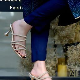 Shoetopia Women's Golden Casual Stilettos-image-31