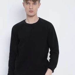 showoffff Showoff Black Cotton Slim Fit Pullover-picture-17