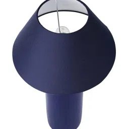 Homesake Blue Ceramic Table Lamp with Cone Shade (Bulb Included) - Set of 1 image 2