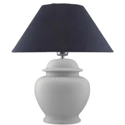 Homesake White Ceramic Table Lamp with Cone Shade (Bulb Included) - Set of 1 image 2
