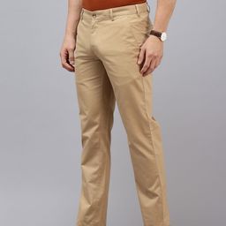 ColorPlus Men Contemporary Fit Pure Cotton Trousers-image-11