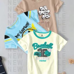 Codez Kids Multicolor Printed T-Shirt (Pack Of 3)-image-84