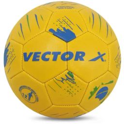 Vector X Brazil Machine Stitched Embose PVC Football (Yellow) Size - 3-image-83