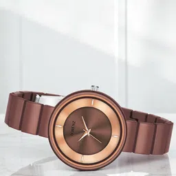 LORENZ Women Brass Dial & Stainless Steel Straps Analogue Watch AS-103A-image-41