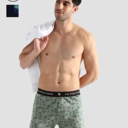U.S. Polo Assn. Multicolored Comfort Regular Fit Solid OEX09 Boxers - Pack of 2-image-76