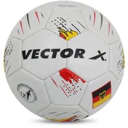 Vector X Germany Machine Stitched Embose PVC Football (White) Size - 5-8