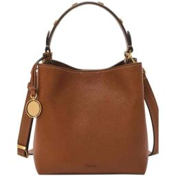 Fossil Brown Solid Hobo Handbag-picture-22