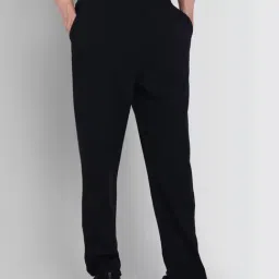 Dcyphr Black Mid Rise Soft Jersey Trackpants-image-23