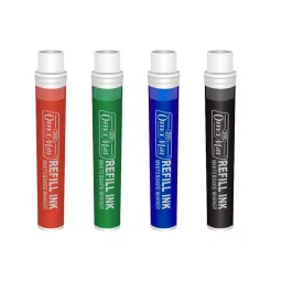 Soni Office Mate 3 ml Refillable Cartridge Multicolor Ecofriendly Long Lasting Ink for Whiteboard Markers (Pack of 24)-image-80