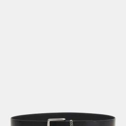 Guess Men Black Solid Leather Belt-image-55