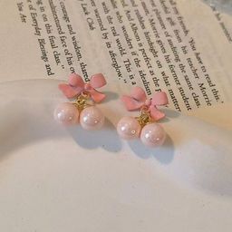 FIMBUL Gold-Plated Pearls Beaded Geometric Studs-15