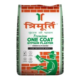 Trimurti One Coat White 40 Kg Gypsum Plaster for Brick, Blocks and Plasterboards-picture-4