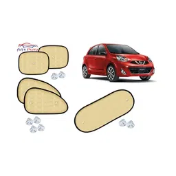 Auto Pearl Brown Medium Size Window Sunshade Chipkoo Curtains for Micra-48