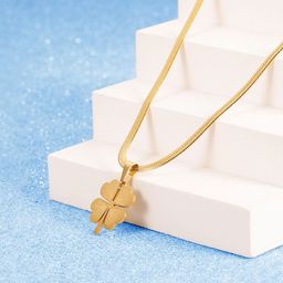 Designs & You Gold-Plated Floral Pendants with Chains-44