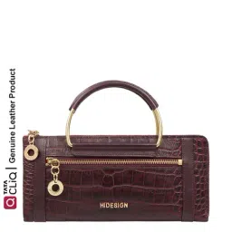 Hidesign Affair W2 RF Purple Textured Rfid Wallet for Women-14