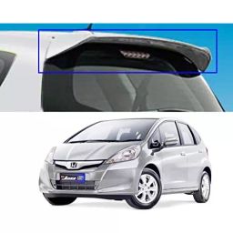 Auto Pearl OE Type Car Spoiler ABS Alabaster Silver Metallic Compatible For Honda Jazz Old Model, Spoiler_Jazz_Alabaster_SMetallic-22