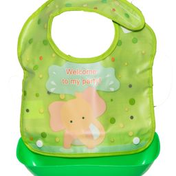Adore XOXO Baby feeding bib with spill catcher - Green-image-60