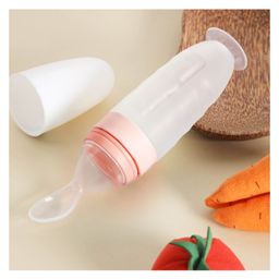 Kicks & Crawl Baby squeeze Bottle Feeder - Peach-23