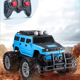 Babyhug Premium Off Roader Rechargeable Remote Control Truck With Normal & Turbo Speed & 4 Headlight Modes - Sky Blue-23