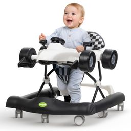 Baybee F1 2 in 1 Baby Walker for Kids Portable Kids Walker with 3 Height Adjustable & High Back Seat Push Walker for Baby with Toy Light and Music (White)-18