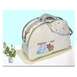 The Cheeky Kidzz New Born Baby Multifunctional Diaper Nappy Changing Mother Maternity Multi Compartment Assorted Prints Handbag Shoulder Brown Tote Bag (BROWN)-picture-16