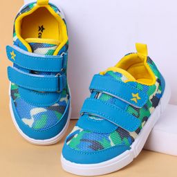 Cute Walk by Babyhug Casual Shoes With Velcro Closure & Camouflage Design - Blue-picture-23