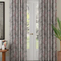 Myntra Elegant Homes Grey 2 Pieces Abstract Printed Room Darkening Long Door Curtains-picture-14