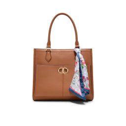 Aldo Ruya Tan Womens Shoulder Bag with Detachable Strap and Scarf-picture-26