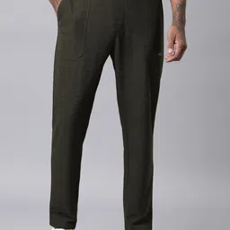 FILA Men Olive Cotton Mid-Rise Track Pant-image-35