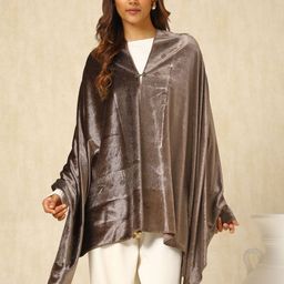 Soch Women Floral Embroidered Velvet Shawl-24