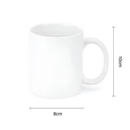 ARTBUG White Printed Ceramic Glossy Core Set of Cups and Mugs image 4