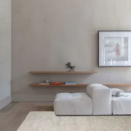 DDecor White Solid Anti-Skid Polyester Carpet-22