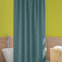 ArtzFolio Green & Beige Printed Waterproof Shower Curtain-image-80