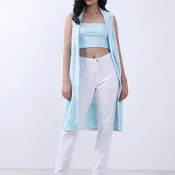 Bonnaty Women Printed Longline Shrug-24