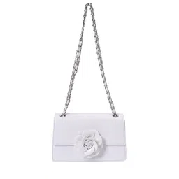 Lino Perros Shoulder Bag with Floral Detail-27