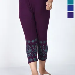 BAESD Girls Pack Of 4 Slim Fit Printed Capris-picture-14
