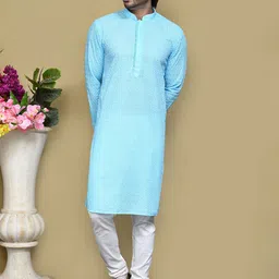 RANAK Men Ethnic Motifs Embroidered Kurta-image-99