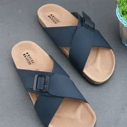 HERE&NOW Men Leather Comfort Sandals-picture-57
