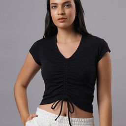 Converse V-Neck Slim Fit Sports T-shirt-image-60