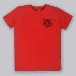 YOUMAA Boys Bio Finish Graphic Printed Round Neck Pure Cotton T-shirt-image-37