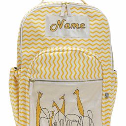 Mi Dulce An'ya Backpack Giraffe Embroidered Yellow - 12.2 inches-image-97